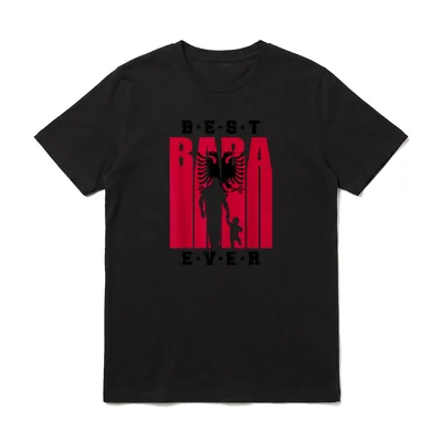Albanien Baba mit Baby T-Shirt – Klassisches T-Shirt in Schwarz