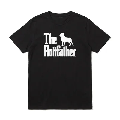 The RottFather Lustiges Rottweiler T-Shirt – Klassisches T-Shirt in Schwarz