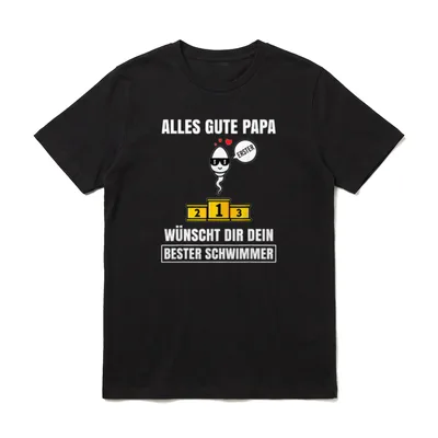 Alles gute Papa dein T-Shirt – Klassisches T-Shirt in Schwarz