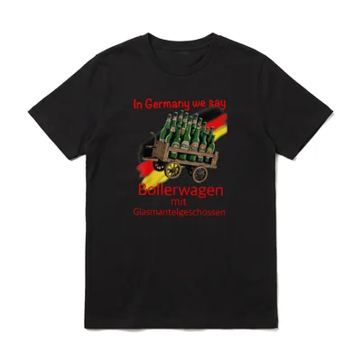 Bollerwagen Bier Männertag Vatertag T-Shirt – Klassisches T-Shirt in Schwarz