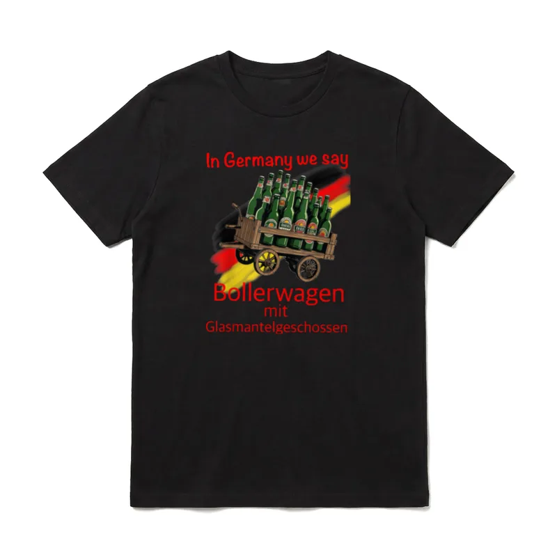 Bollerwagen Bier Männertag Vatertag T-Shirt – Klassisches T-Shirt in Schwarz