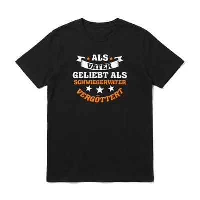 Schwiegervater Vater Schwiegerpapa Papa T-Shirt – Klassisches T-Shirt in Schwarz