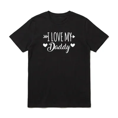I Love My Daddy T-Shirt – Klassisches T-Shirt in Schwarz