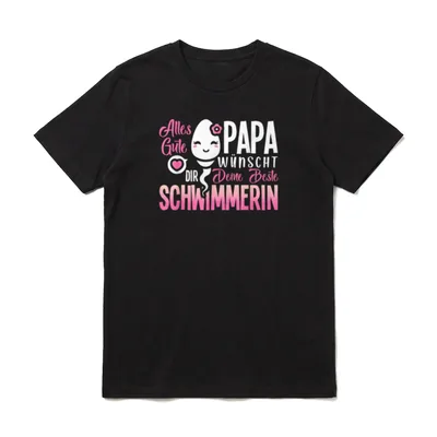 Alles Gute Papa wünscht T-Shirt – Klassisches T-Shirt in Schwarz