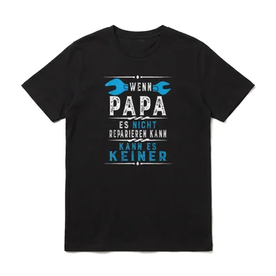 Vater Vatertagsgeschenk Papa Vatertag T-Shirt – Klassisches T-Shirt in Schwarz