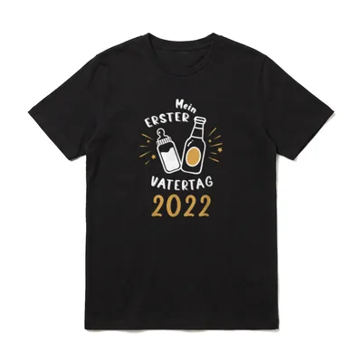 Mein Erster Vatertag 2022 T-Shirt – Klassisches T-Shirt in Schwarz