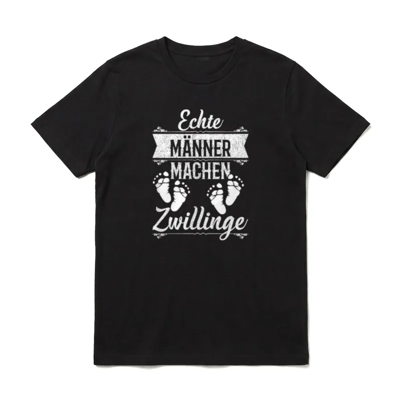 Papatag Herrentag Vatertagsgeschenk Zwilling T-Shirt – Klassisches T-Shirt in Schwarz