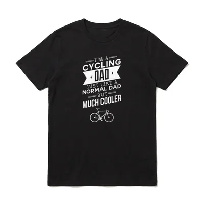Cycling Dad Cyclist Bicycle T-Shirt – Klassisches T-Shirt in Schwarz