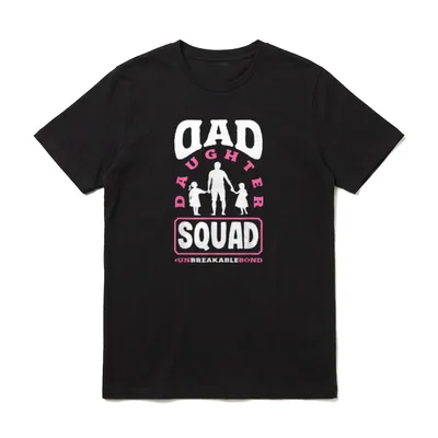Daddy and Daughter Matching T-Shirt – Klassisches T-Shirt in Schwarz