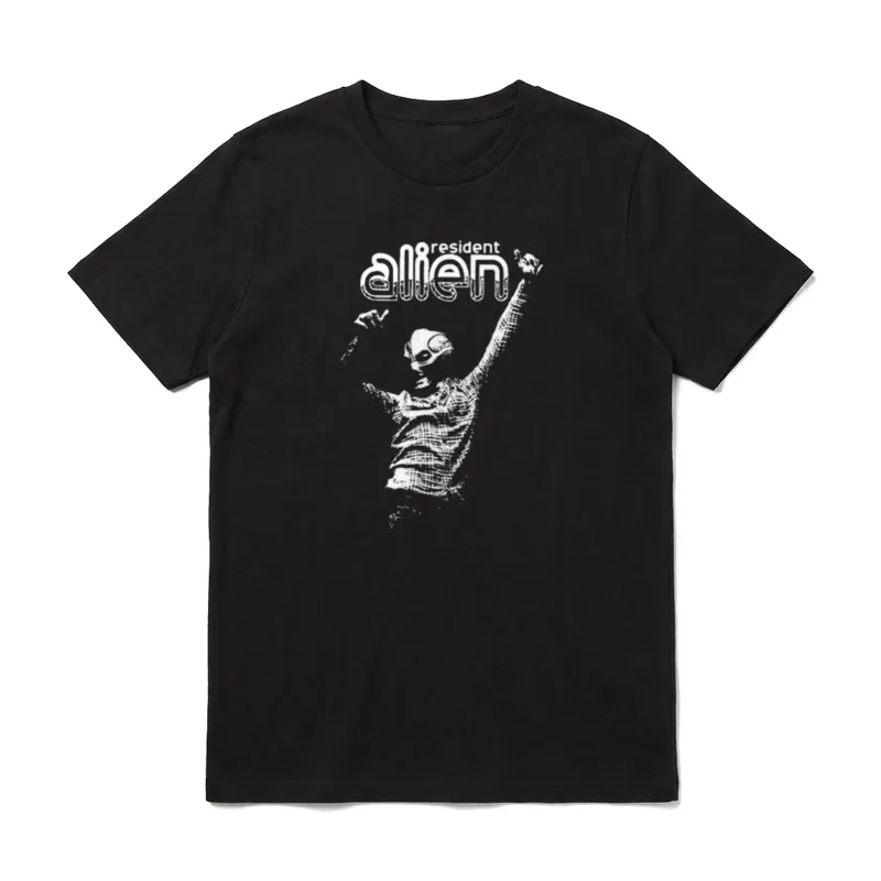 Funny Alien Resident & T-Shirt – Klassisches T-Shirt in Schwarz