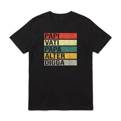 Papi Vati Papa Alter T-Shirt – Klassisches T-Shirt in Schwarz