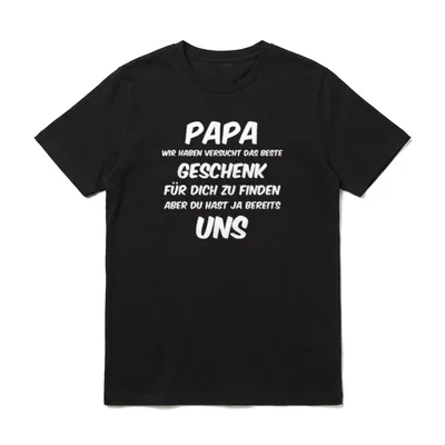 Vater für Männer T-Shirt – Klassisches T-Shirt in Schwarz