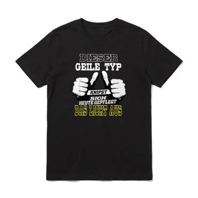 Dieser Geile Typ Knipst T-Shirt – Klassisches T-Shirt in Schwarz