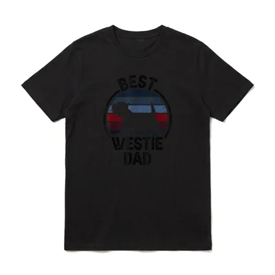 Best Dog Father Dad T-Shirt – Klassisches T-Shirt in Schwarz