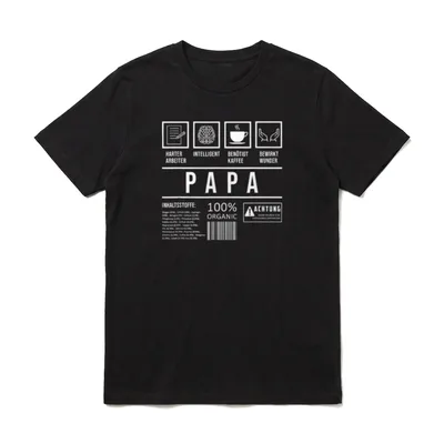Lustiger Vater Spruch Vatertag T-Shirt – Klassisches T-Shirt in Schwarz
