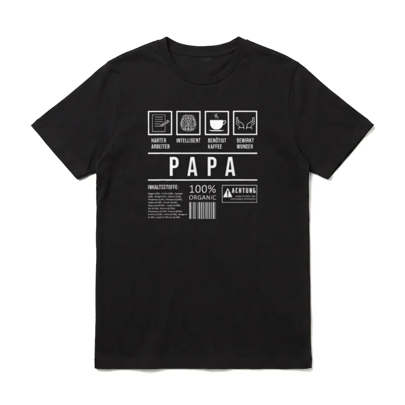 Lustiger Vater Spruch Vatertag T-Shirt – Klassisches T-Shirt in Schwarz