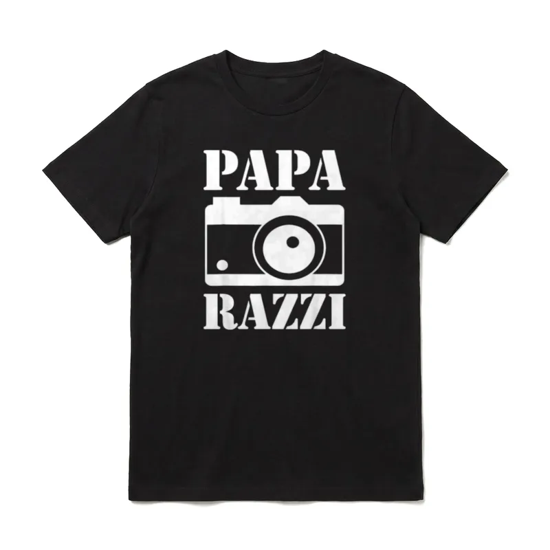 Papa Paparazzi Vatertag Vater T-Shirt – Klassisches T-Shirt in Schwarz