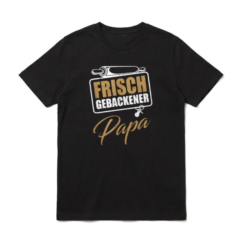 Frisch Gebackener Papa Vatertag T-Shirt – Klassisches T-Shirt in Schwarz