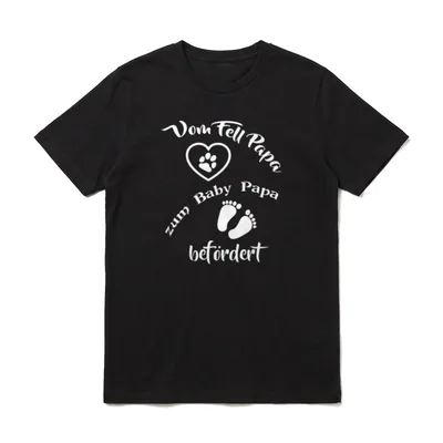 Vom Fell Papa T-Shirt – Klassisches T-Shirt in Schwarz