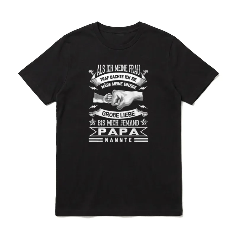 Meine Frau Bis Mich T-Shirt – Klassisches T-Shirt in Schwarz