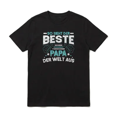 Vatertagsgeschenk Vater Papi Papa T-Shirt – Klassisches T-Shirt in Schwarz