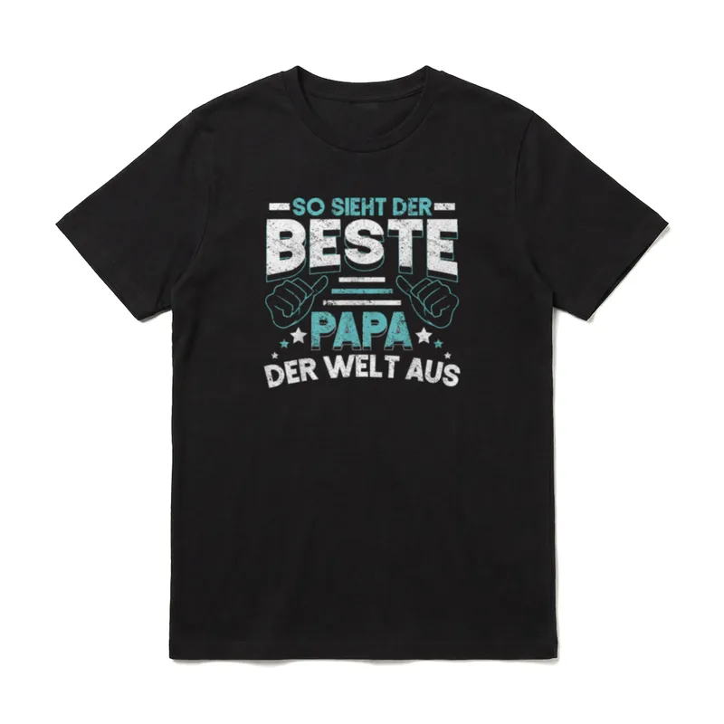 Vatertagsgeschenk Vater Papi Papa T-Shirt – Klassisches T-Shirt in Schwarz