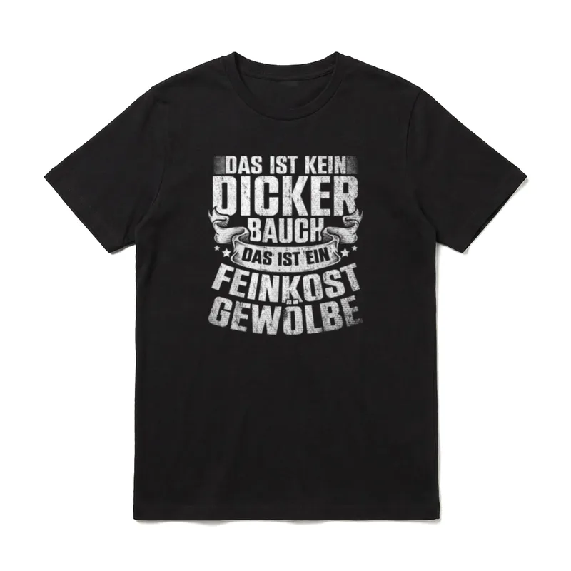 Kein Dicker Bauch Feinkost T-Shirt – Klassisches T-Shirt in Schwarz