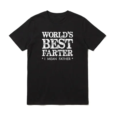 Vatertag World's Best Farter T-Shirt – Klassisches T-Shirt in Schwarz
