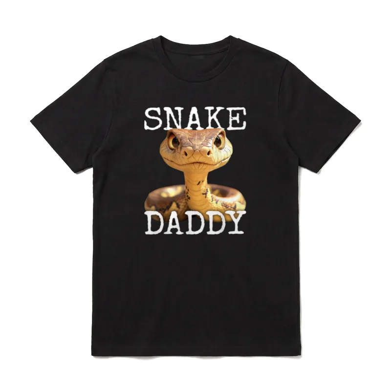 Snake Daddy Papa Schlange T-Shirt – Klassisches T-Shirt in Schwarz