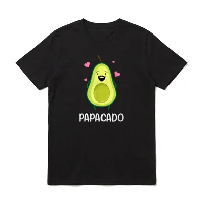 Papacado Avocado Schnurrbart Avocado T-Shirt – Klassisches T-Shirt in Schwarz