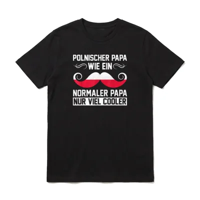 Polnischer Papa Polen Vatertag T-Shirt – Klassisches T-Shirt in Schwarz