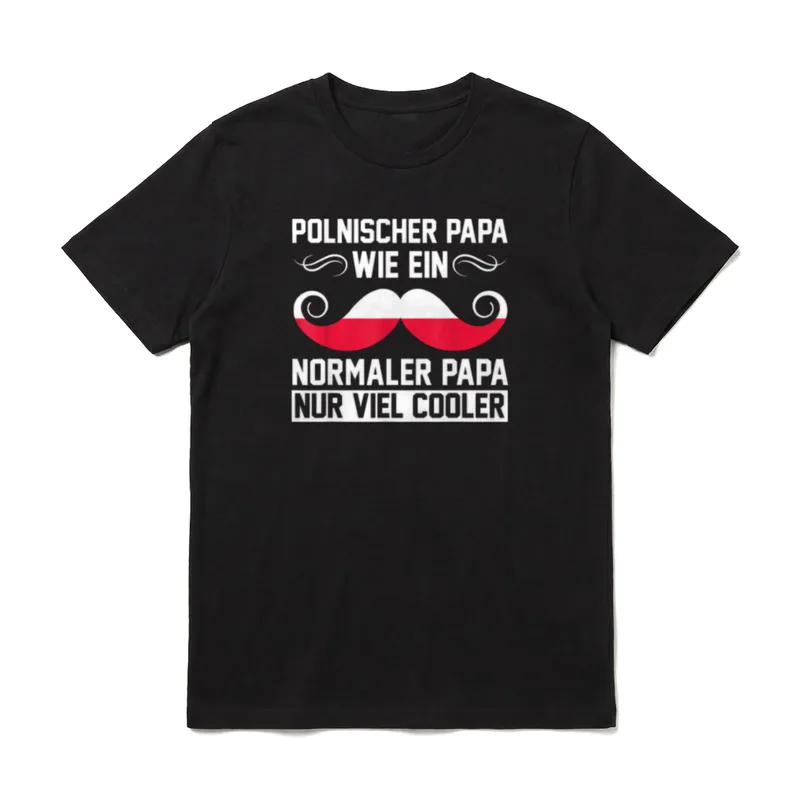 Polnischer Papa Polen Vatertag T-Shirt – Klassisches T-Shirt in Schwarz