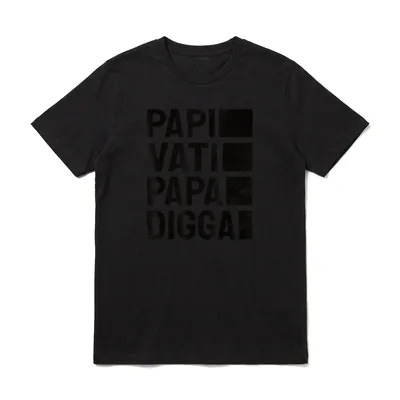 Papi Vati Papa Digga Lustiger T-Shirt – Klassisches T-Shirt in Schwarz