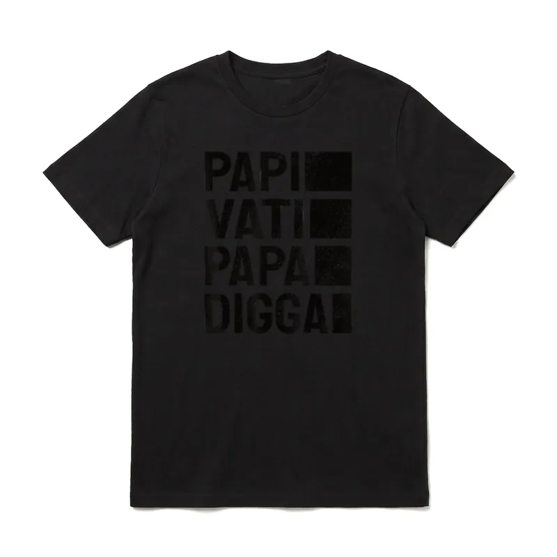 Papi Vati Papa Digga Lustiger T-Shirt – Klassisches T-Shirt in Schwarz