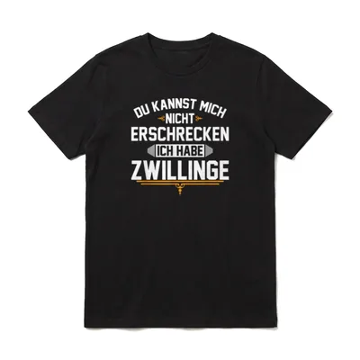Papatag Herrentag Vatertagsgeschenk Zwilling Vater T-Shirt – Klassisches T-Shirt in Schwarz