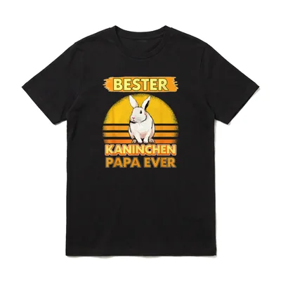 Bester Kaninchen Papa Ever T-Shirt – Klassisches T-Shirt in Schwarz