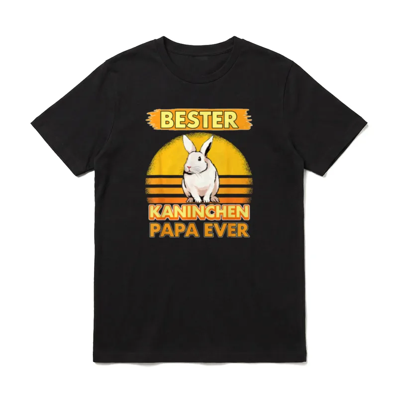 Bester Kaninchen Papa Ever T-Shirt – Klassisches T-Shirt in Schwarz