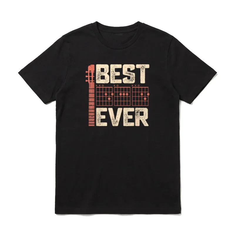 Best Guitar Dad Ever Vintage T-Shirt – Klassisches T-Shirt in Schwarz