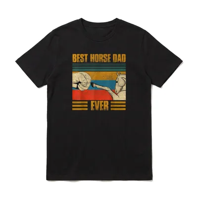 Best Horse Dad Ever T-Shirt – Klassisches T-Shirt in Schwarz