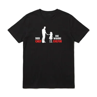 Der Chef Die Wahre Vatertag & Herrentag T-Shirt – Klassisches T-Shirt in Schwarz