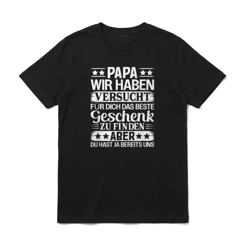 Vatertag Vatertag Spruch Sprüche T-Shirt – Klassisches T-Shirt in Schwarz