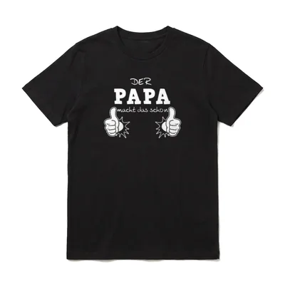 Der Papa macht Vatertag & Herrentag T-Shirt – Klassisches T-Shirt in Schwarz