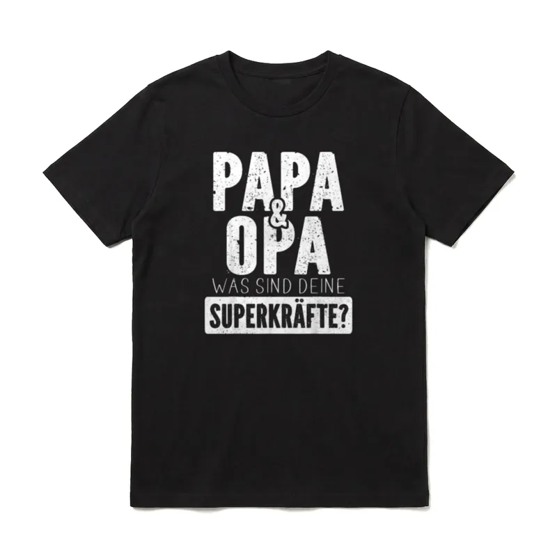 Vatertag Herrentagsgeschenk Meine Superkräfte T-Shirt – Klassisches T-Shirt in Schwarz