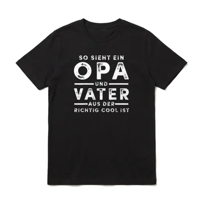 Vatertag Father Day Papi Papa T-Shirt – Klassisches T-Shirt in Schwarz