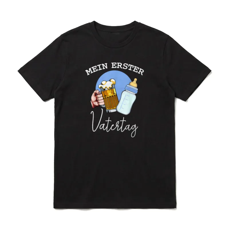 Mein Erster Vatertag Papa T-Shirt – Klassisches T-Shirt in Schwarz