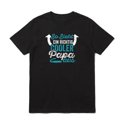 So sieht ein richtig T-Shirt – Klassisches T-Shirt in Schwarz