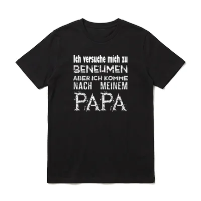 bestes Vatertag Outfit Ich T-Shirt – Klassisches T-Shirt in Schwarz