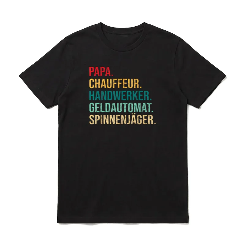 Retro Papa Spruch Vatertag T-Shirt – Klassisches T-Shirt in Schwarz