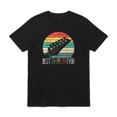 Best Guitar DAD Ever Music T-Shirt – Klassisches T-Shirt in Schwarz
