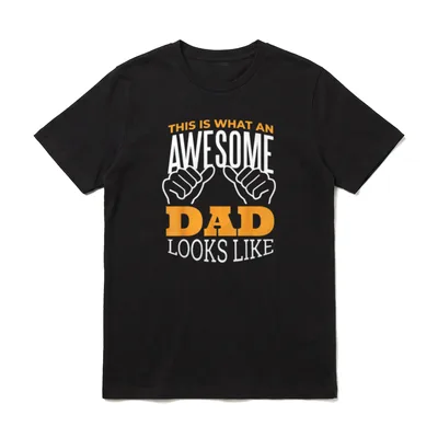 AWESOME DAD Vatertag Vatertagsgeschenk T-Shirt – Klassisches T-Shirt in Schwarz